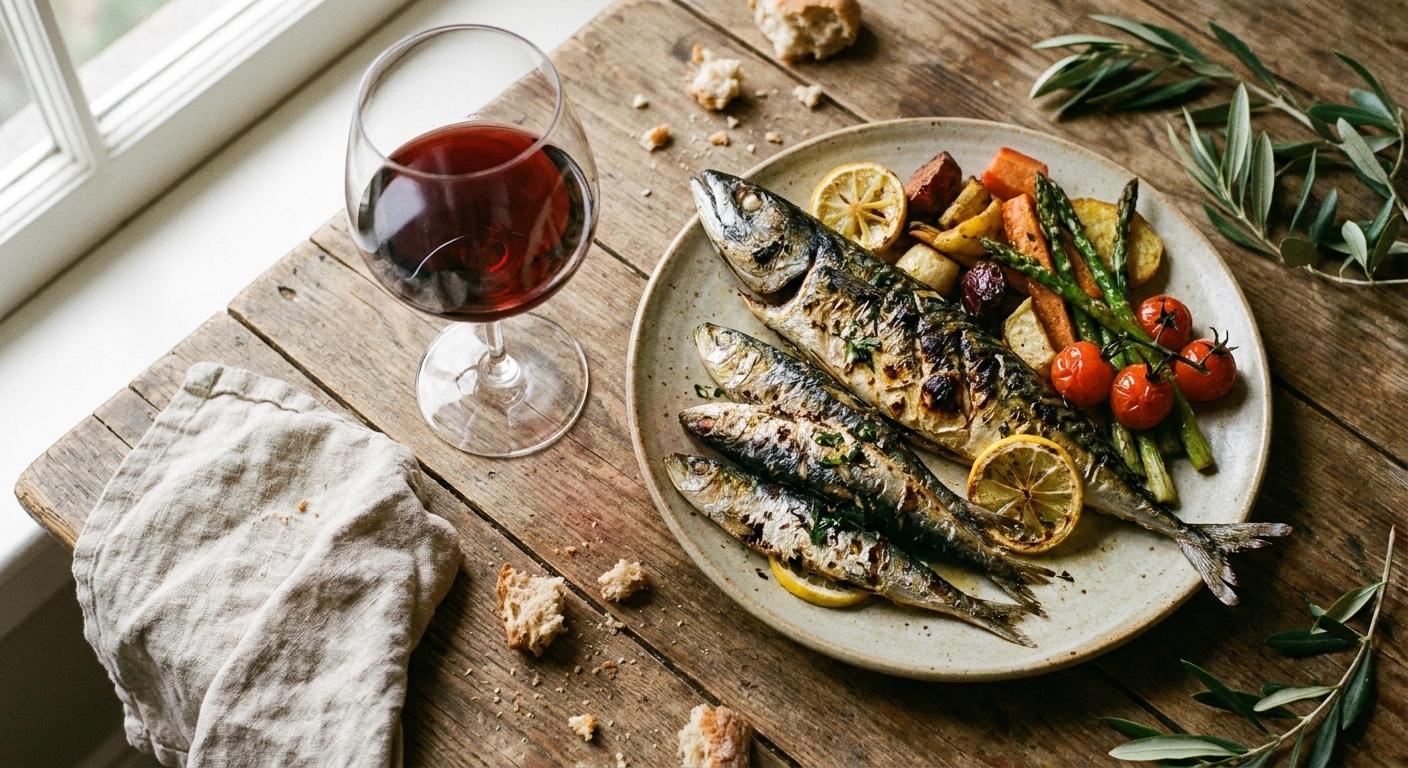 1780906885 que vinos tintos van mejor con pescado azul y platos grasos